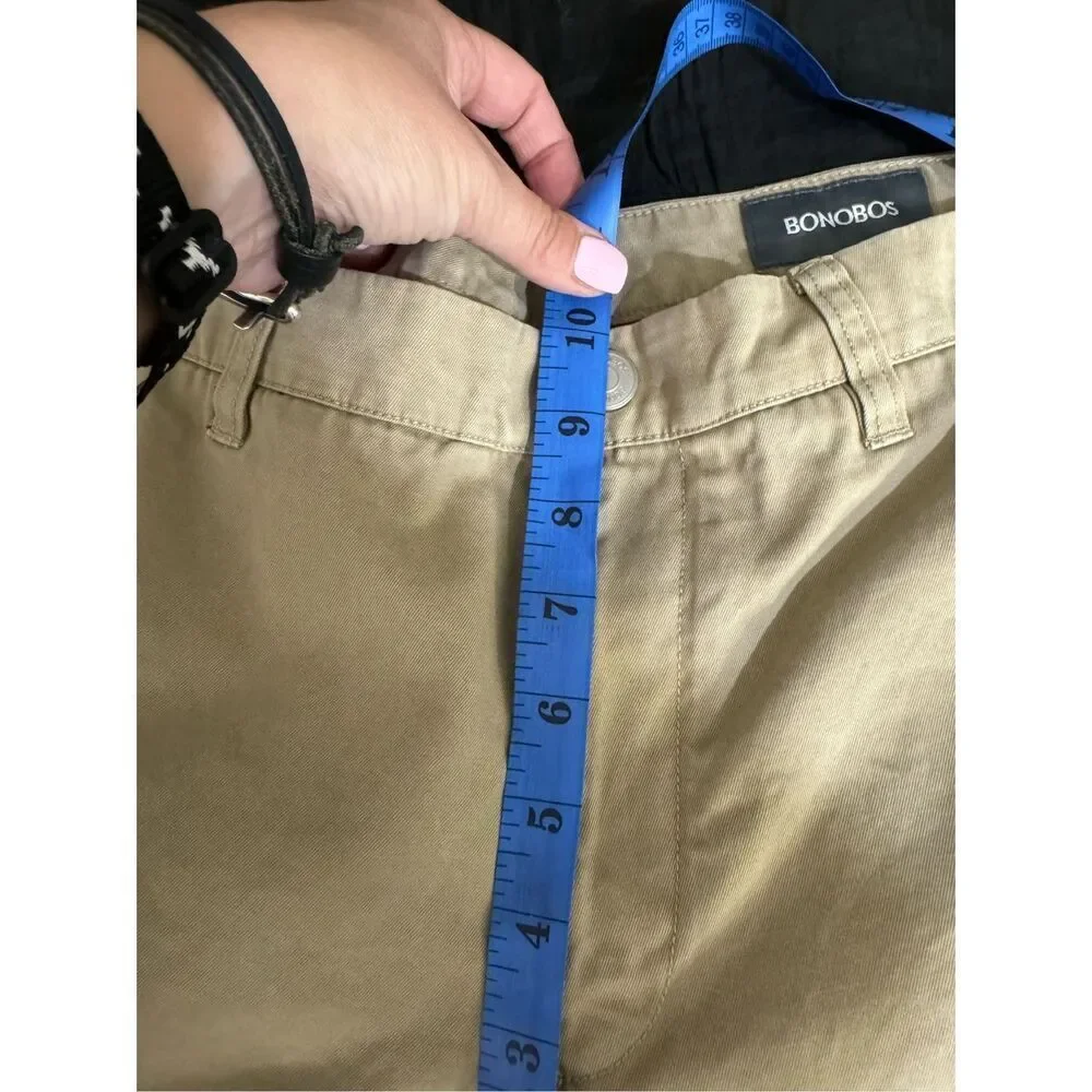 Bonobos Pants Mens Size 34 Khaki Straight Leg‎ Casual Chino Cotton Pants
